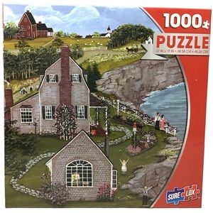 Jigsaw Puzzle 1000 Pieces Our House By The Sea Fishing Garden Sure Lox